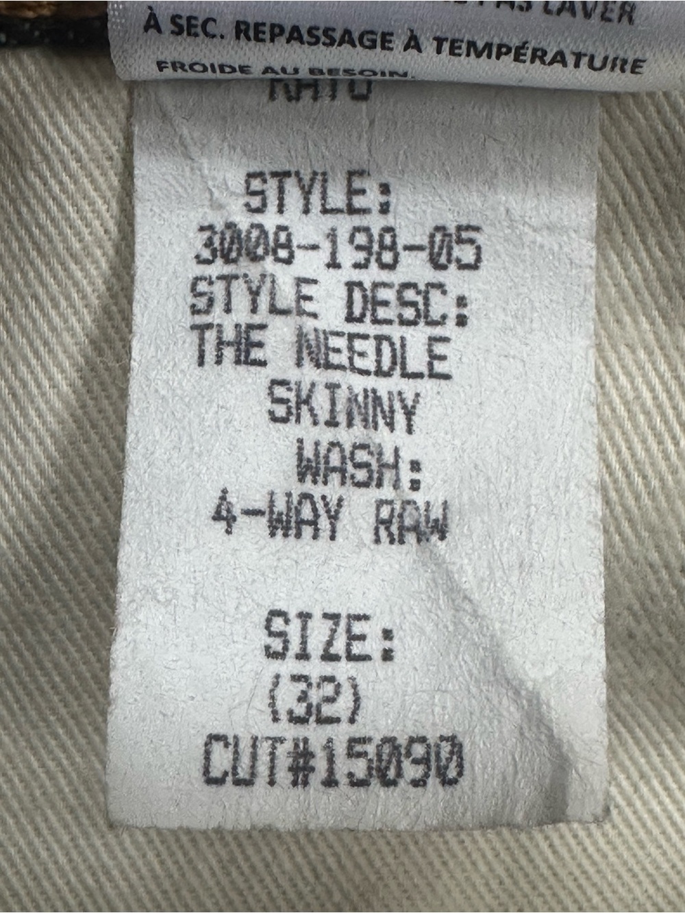 Hiroshi Kato “The Needle Skinny” Raw Selvedge Dk Blue Denim Jeans 32x28 Like New - Picture 16 of 16
